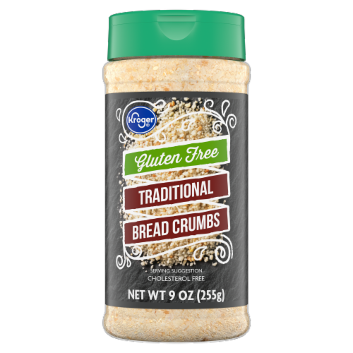 Kroger® Traditional Gluten Free Bread Crumbs Perspective: front