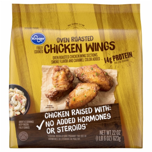 Kroger® Fully Cooked Oven Roasted Chicken Wings Perspective: front