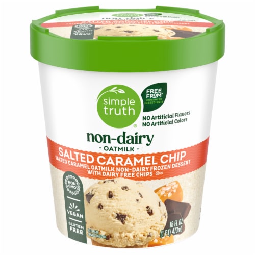 Simple Truth® Caramel Chip Oatmilk Frozen Dessert Perspective: front
