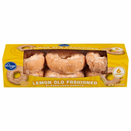 Kroger® Lemon Old Fashion Donut Perspective: front