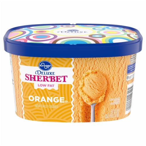 Kroger® Orange Sherbet Ice Cream Perspective: front