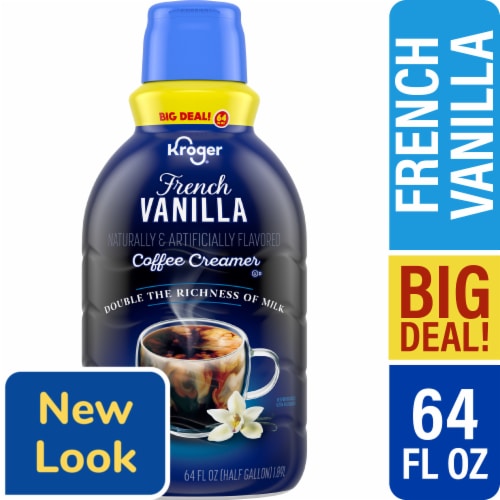 Kroger® French Vanilla Coffee Creamer BIG DEAL! Perspective: front
