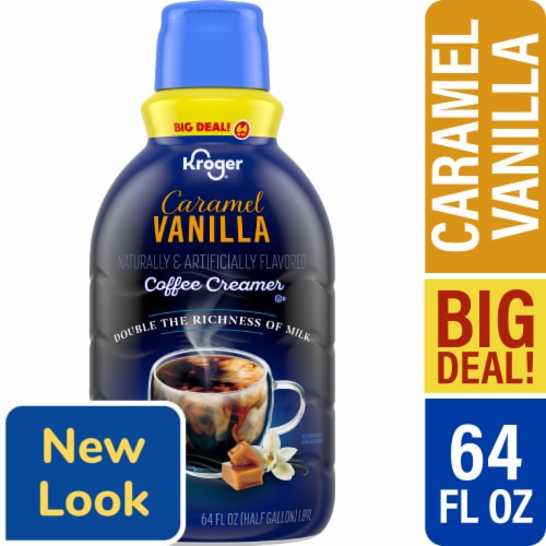 Kroger® Caramel Vanilla Coffee Creamer BIG DEAL! Perspective: front