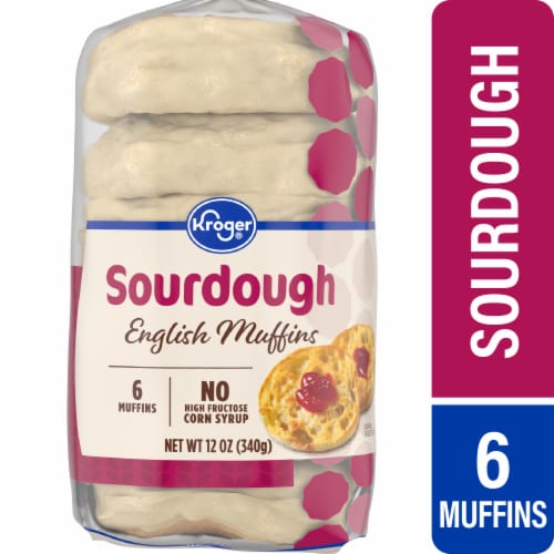 Kroger® Sourdough English Muffins Perspective: front