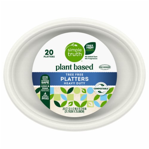Simple Truth® Plant Based Heavy Duty Platters Perspective: front