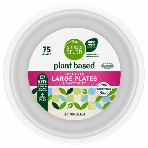 Simple Truth® Plant Based Heavy Duty Dinner Plates Perspective: front