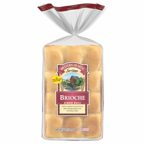 Western Hearth Brioche Dinner Rolls Perspective: front