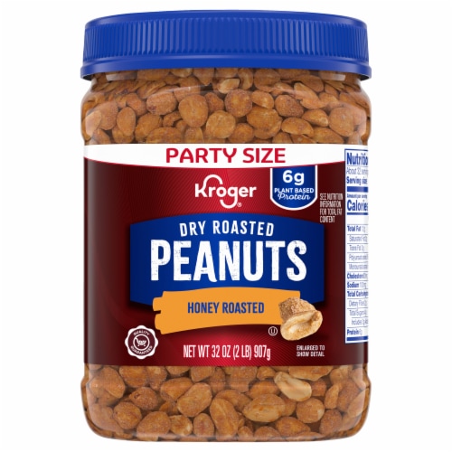 Kroger® Dry Honey Roasted Peanuts Perspective: front