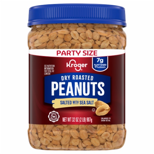 Kroger® Dry Roasted Sea Salted Peanuts Perspective: front