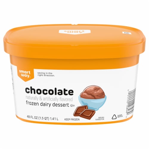 Smart Way™ Chocolate Frozen Dairy Dessert Tub Perspective: front