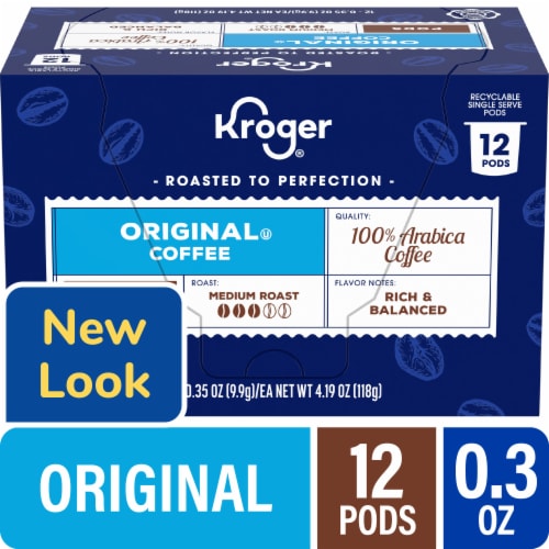 Kroger® Original Medium Roast Coffee Pods Perspective: front