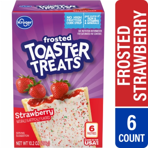 Kroger® Frosted Strawberry Toaster Treats Perspective: front