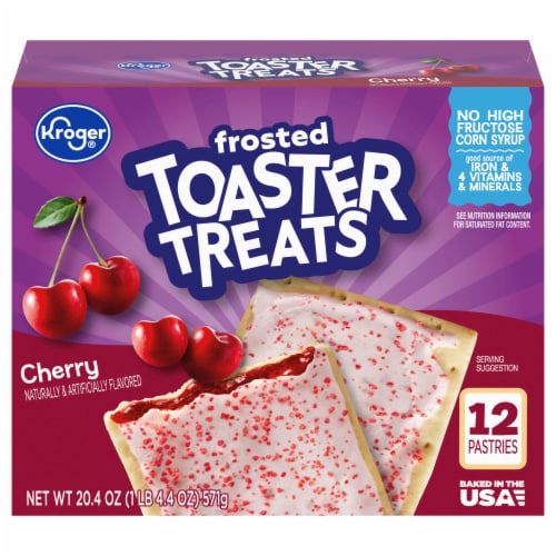 Kroger® Frosted Toaster Treats - Cherry Perspective: front