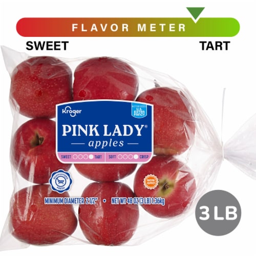 Kroger® Pink Lady® Apples – 3 Pound Bag Perspective: front