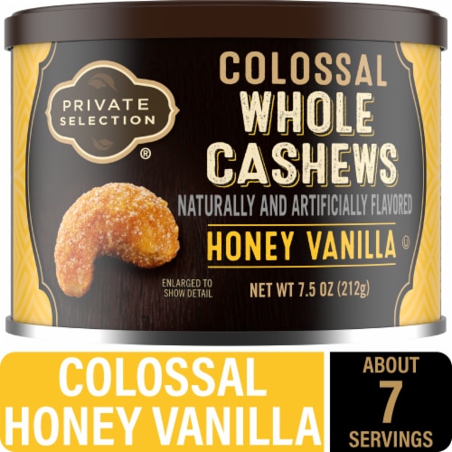 Private Selection® Honey Vanilla Colossal Whole Cashews Perspective: front