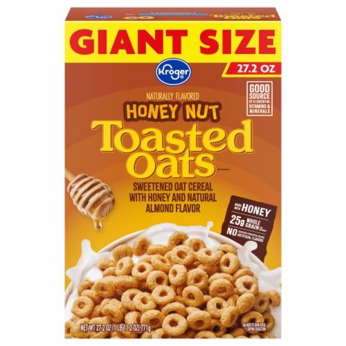 Kroger® Honey Nut Toasted Oats Cereal Perspective: front