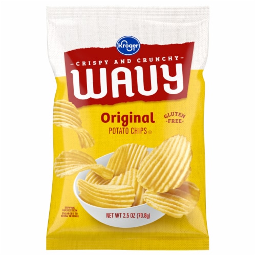 Kroger® Wavy Original Potato Chips Perspective: front