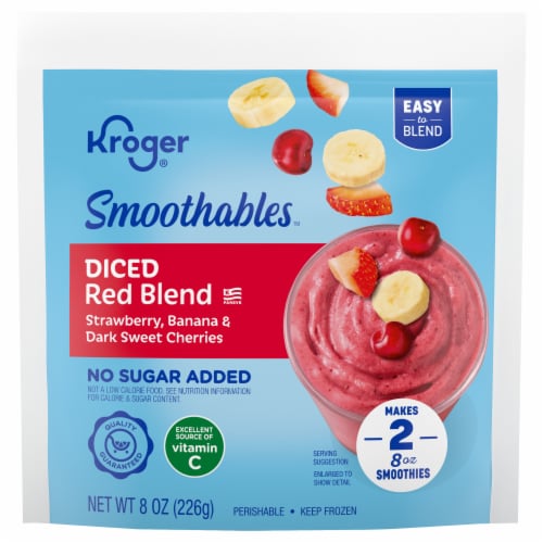 Kroger® Smoothables™ Diced Red Blend Smoothie Perspective: front