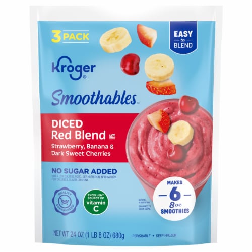 Kroger® Smoothables™ Diced Red Blend Smoothie Perspective: front