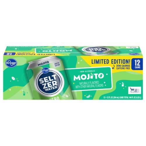 Kroger® Naturally Flavored Mojito Seltzer Water Perspective: front