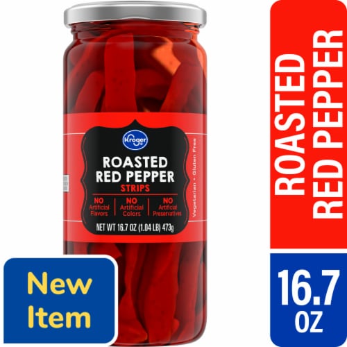 Kroger® Roasted Red Pepper Strips Perspective: front