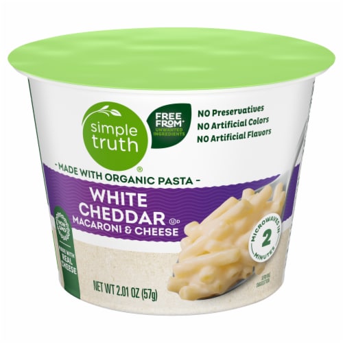 Simple Truth Organic® Deluxe White Cheddar Macaroni and Cheese Cup Perspective: front