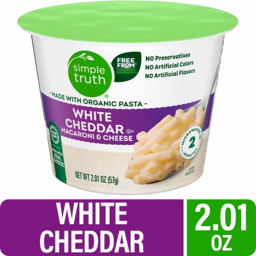 Simple Truth Organic® Deluxe White Cheddar Macaroni and Cheese Cup Perspective: front