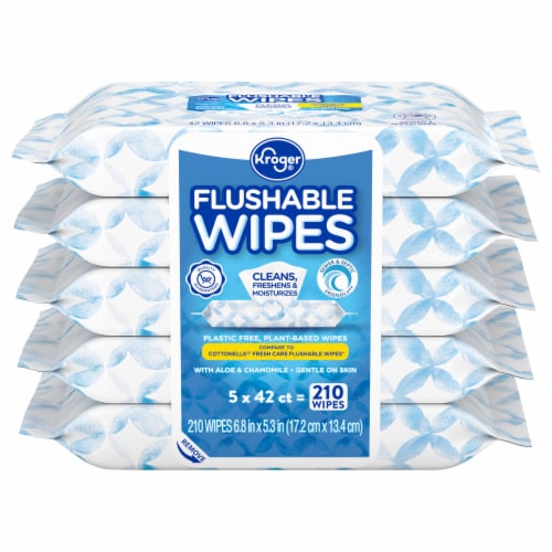Kroger® Moist Flushable Wipes Perspective: front