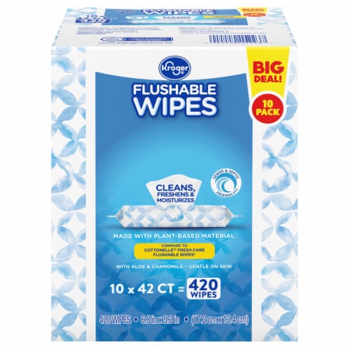 Kroger® Flushable Wipes Perspective: front