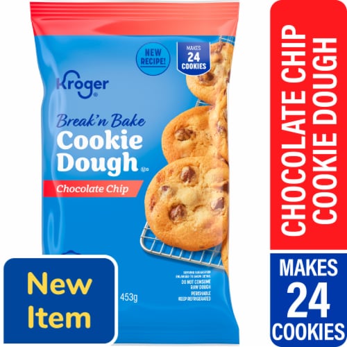 Kroger® Break'n Bake Chocolate Chip Cookie Dough Perspective: front