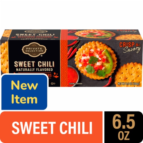 Private Selection® Sweet Chili Scalloped Crackers Perspective: front