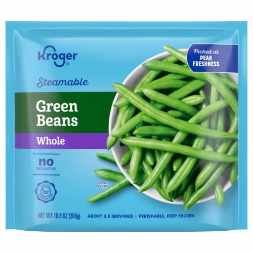Kroger® Steamable Whole Green Beans Perspective: front
