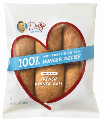 Duffy's Dough French Dinner Roll Perspective: front