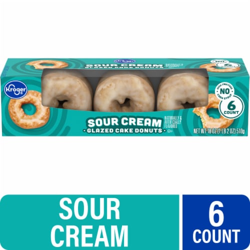 Kroger® Sour Cream Glazed Donuts Perspective: front