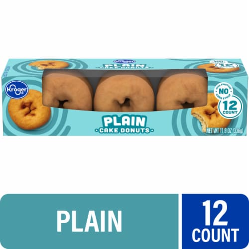 Kroger® Plain Cake Donuts Perspective: front