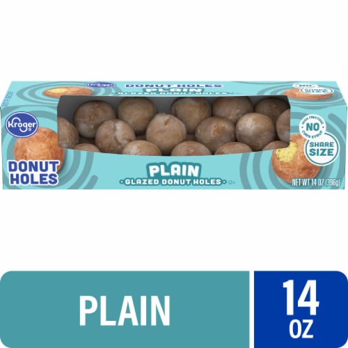 Kroger® Glazed Plain Donut Holes Perspective: front