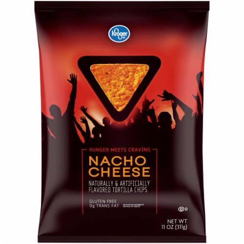Kroger® Nacho Cheese Tortilla Chips Perspective: front