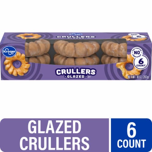 Kroger® Glazed Crullers Donuts Perspective: front