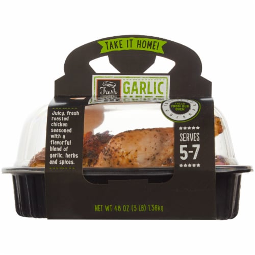 Deli Hot Colossal Herb Rotisserie Chicken (NOT AVAILABLE FOR ORDERS BEFORE 11:00 am DAILY) Perspective: front