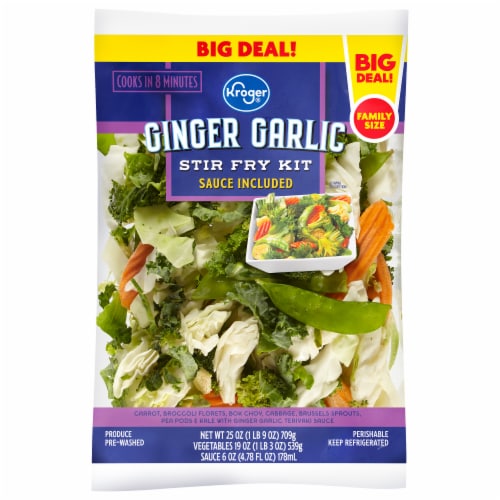 Kroger® Ginger Garlic Stir Fry Kit BIG Deal! Perspective: front
