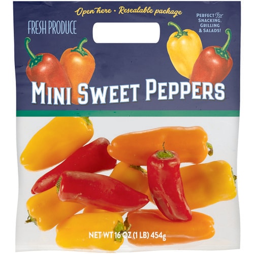 Mini Sweet Peppers Perspective: front
