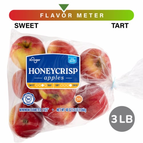 Honeycrisp Apples - 3 Pound Bag, Bag/ 3 Pounds - Fry's Food Stores