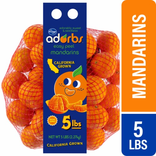 Kroger® Adorbs™ Fresh Seedless Mandarin Clementine Oranges Bag Perspective: front