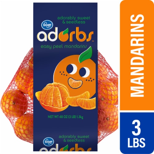 Kroger® Adorbs Easy Peel Seedless Mandarin Oranges Perspective: front