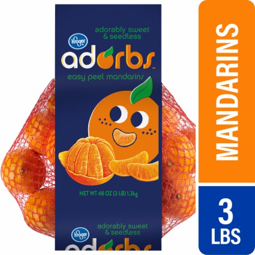 Kroger® Adorbs™ Fresh Seedless Mandarin Clementine Oranges Bag Perspective: front