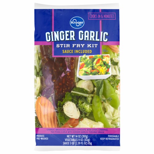 Kroger® Ginger Garlic Stir Fry Kit Perspective: front
