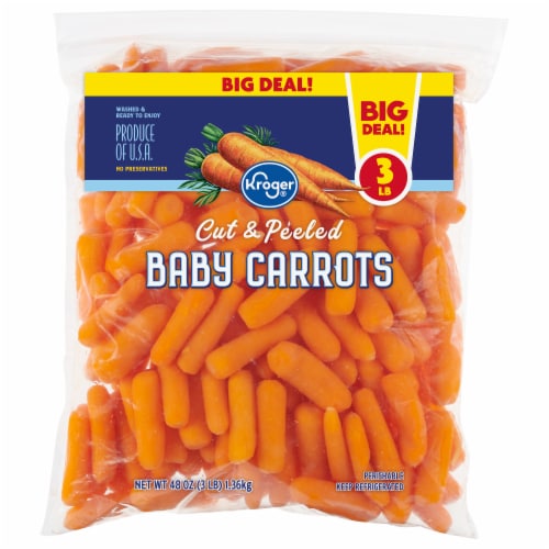 Kroger® Carrots Baby Cut Bag BIG Deal!, 3 lb - Foods Co.