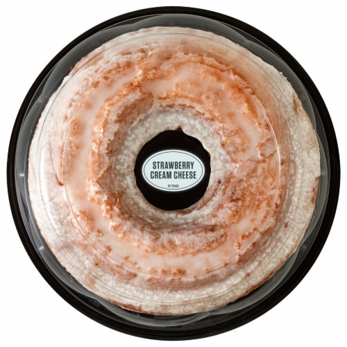 Bakery Fresh Strawberry Cream Cheese Pudding Cake Perspective: front