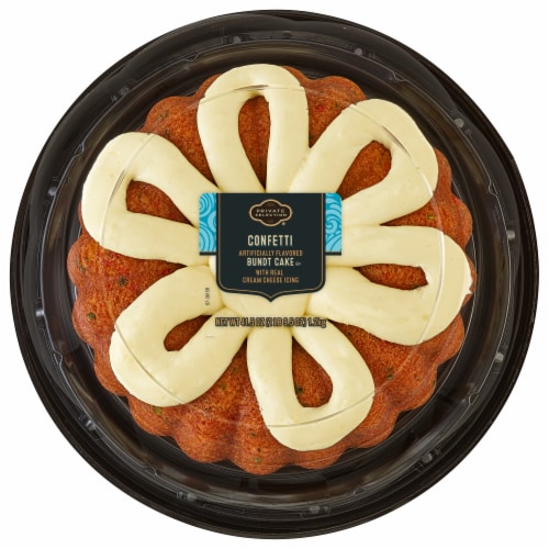 Private Selection® Confetti Bundt Cake with Cream Cheese Icing Perspective: front