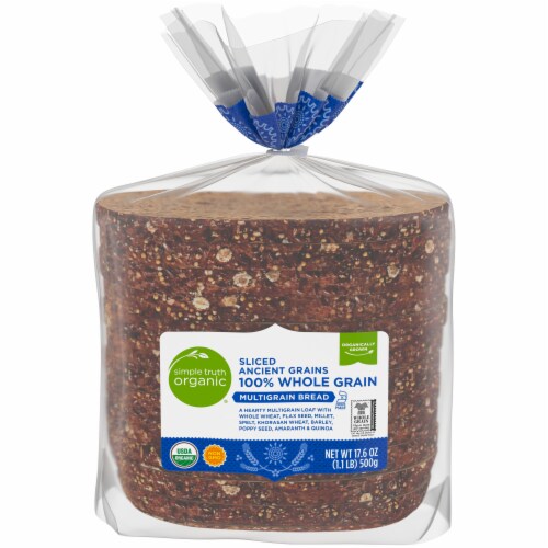Simple Truth Organic® 100% Whole Grain Sliced Multigrain Bread Perspective: front